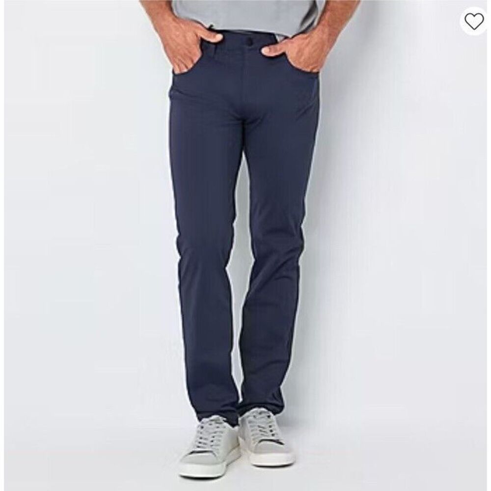 Stylus Men's 5‎ Pocket Pant Stretch Slim Fit Size 32" x 34" BLUE NIGHTS msrp $60